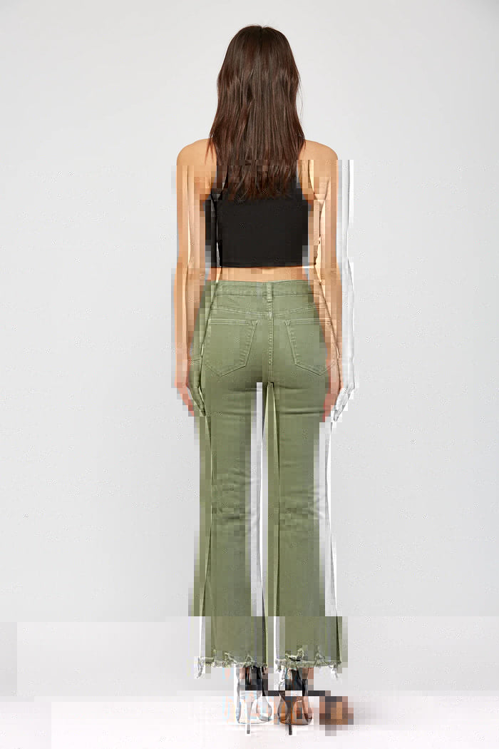 The Andy High Rise Flare Crop